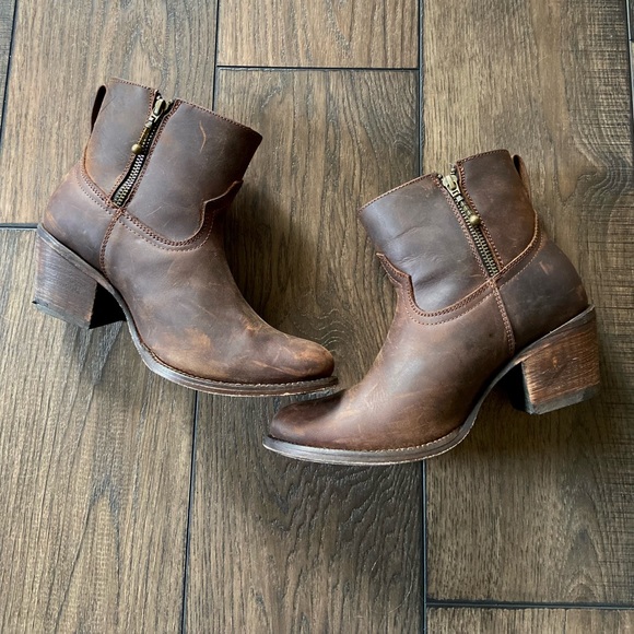 ❗️SOLD❗️Leather Booties - Picture 8 of 9